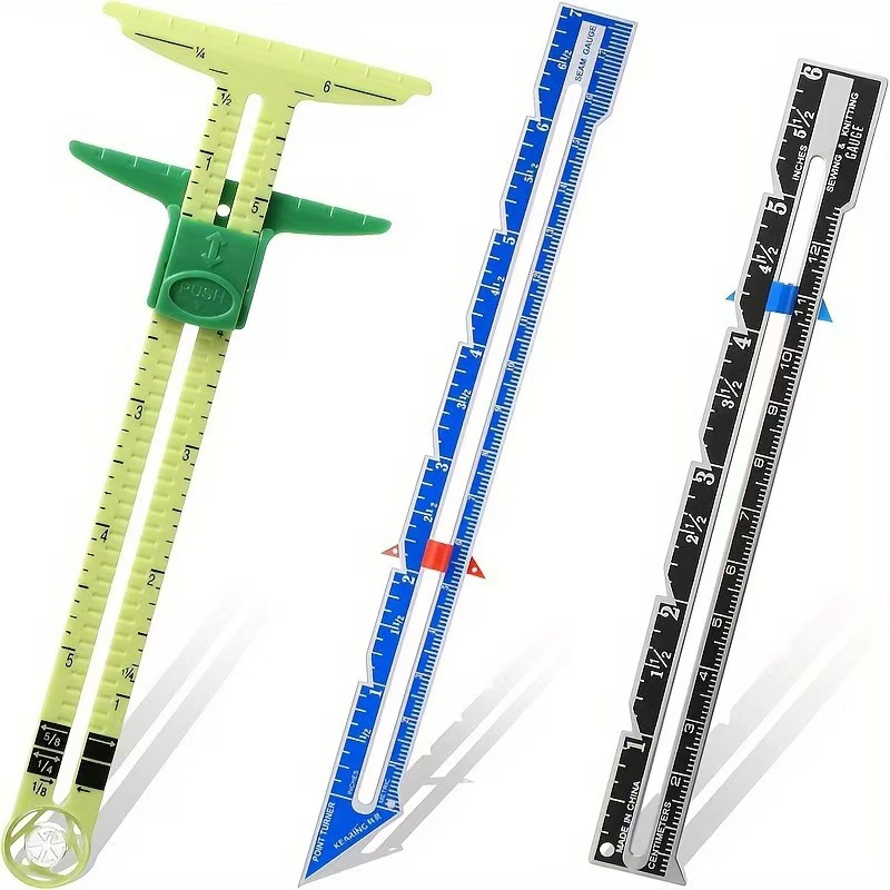 Quilting Ruler Square - 5-in-1 재봉용 줄자 측정 게이지 패치워크