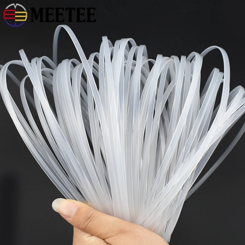 Textile Sewing Support - 10/20M 4-12mm 투명 플라스틱 리본 브라