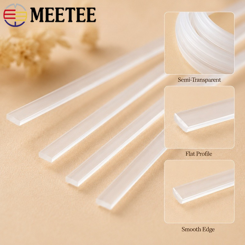 Textile Sewing Support - 20미터 4-12mm 투명 PP 플라스틱 코르셋