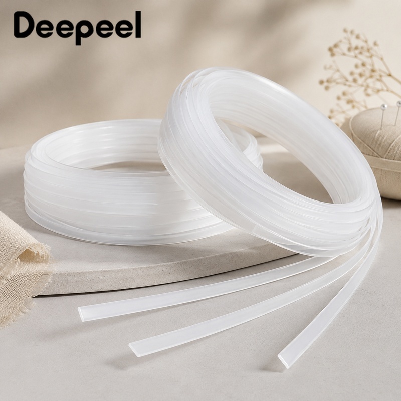 Textile Sewing Support - 20미터 4-12mm 투명 PP 코르셋 보닝