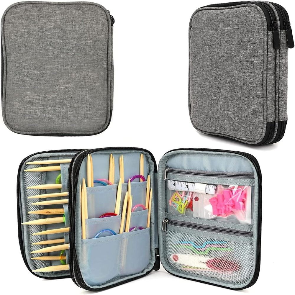 Textile Sewing Kit - 뜨게 바늘 케이스, 휴대용 크로셰 바늘