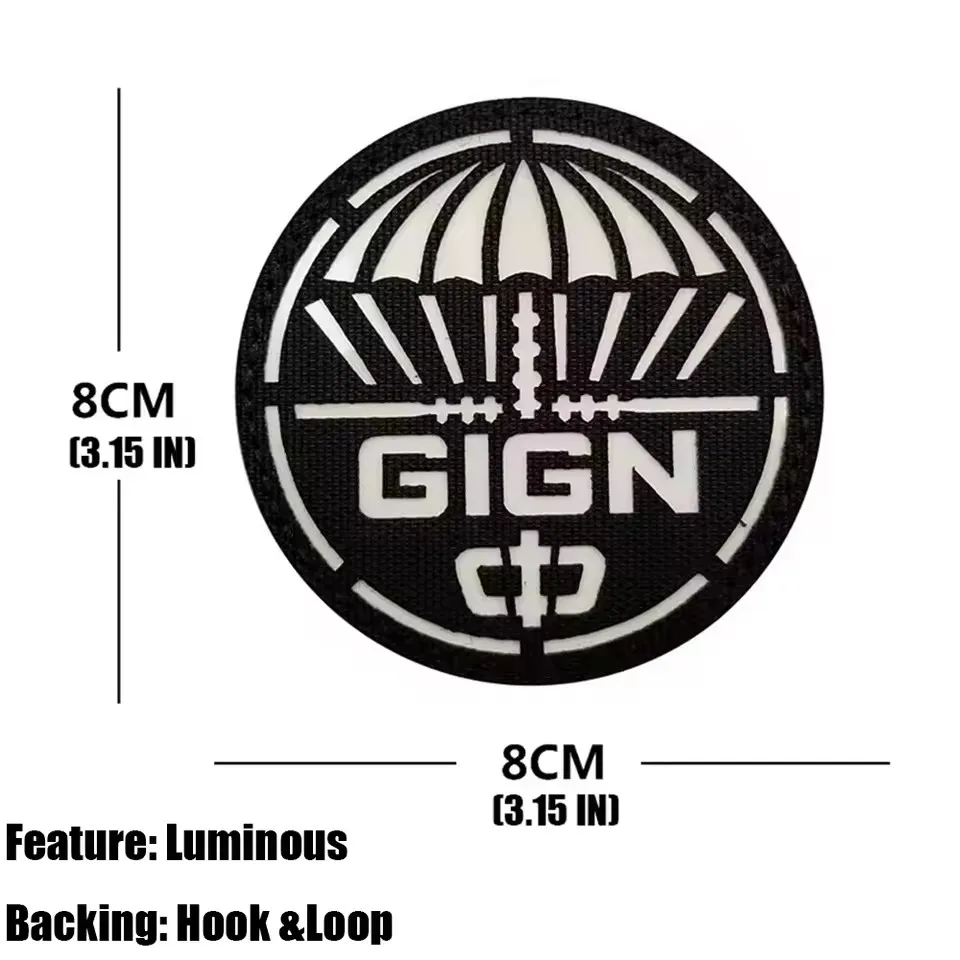 프랑스 GIGN 전술 패치 레이저 커팅 야간 인식 패브 - Sewing Jackets 리뷰 및 가격