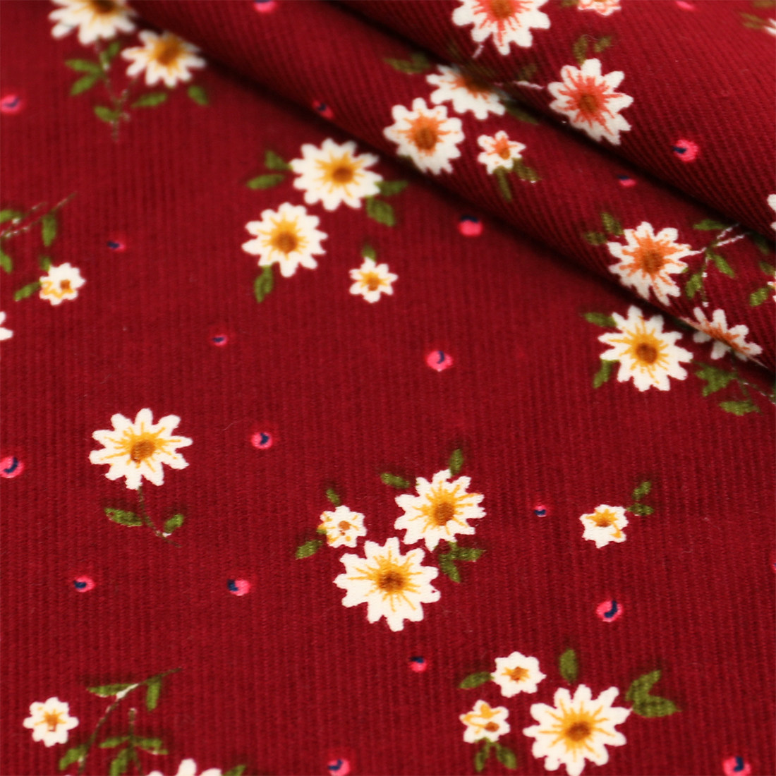 100% 면 꽃무늬 코듀로이 원단(미터 단위 판매) 의 - Textile Sewing Patterns 리뷰 및 가격