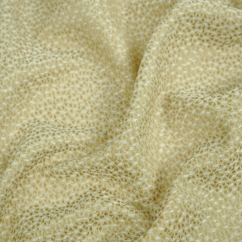드레이프 베이지 색상의 미세한 질감의 플로럴 자카드 원 - Sewing Fabric 리뷰 및 가격