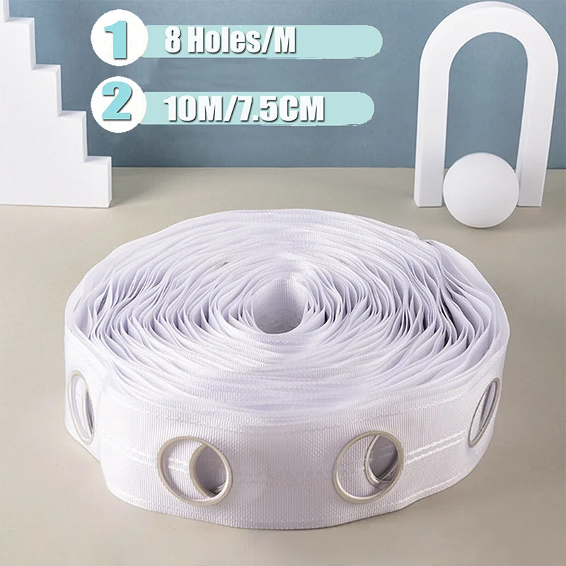 10m 15m 아이렛 펀치 테이프 화이트 커튼 헤딩 테 - Sewing Eyelet Fabric 리뷰 및 가격