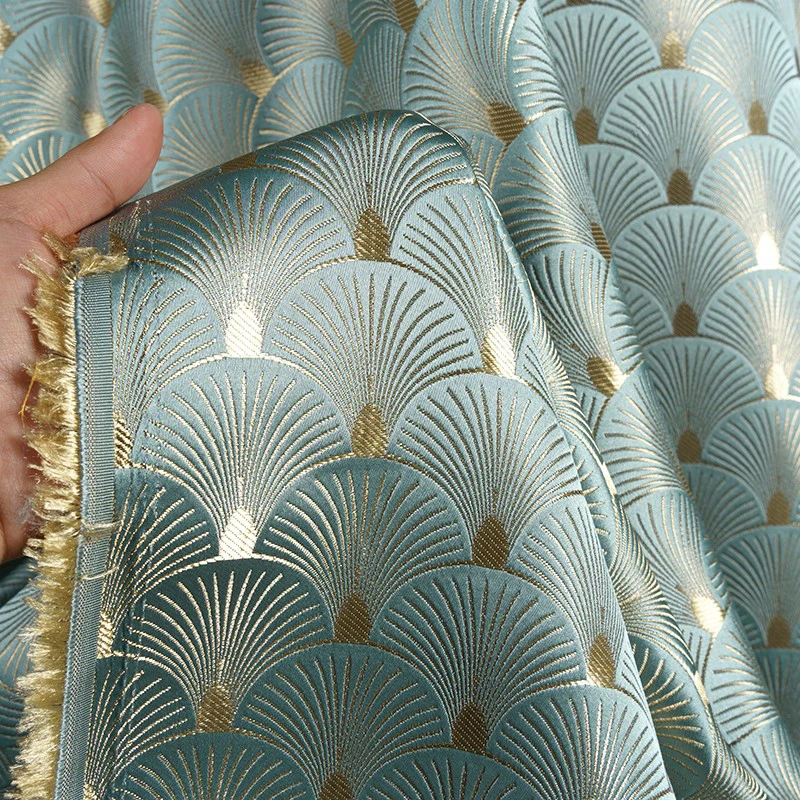 은행잎 팬 모양의 자카드 브로케이드 원단 치파오 드레스 - Sewing Fabric 리뷰 및 가격