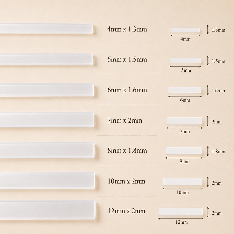 20M 4-12mm 투명 플라스틱 코르셋 보닝 웨빙 브 - Textile Sewing Support 리뷰 및 가격