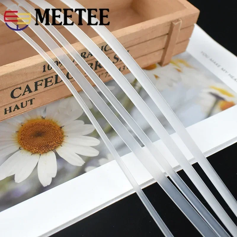 20M 4-12mm 투명 플라스틱 코르셋 보닝 웨빙 브 - Textile Sewing Support 리뷰 및 가격
