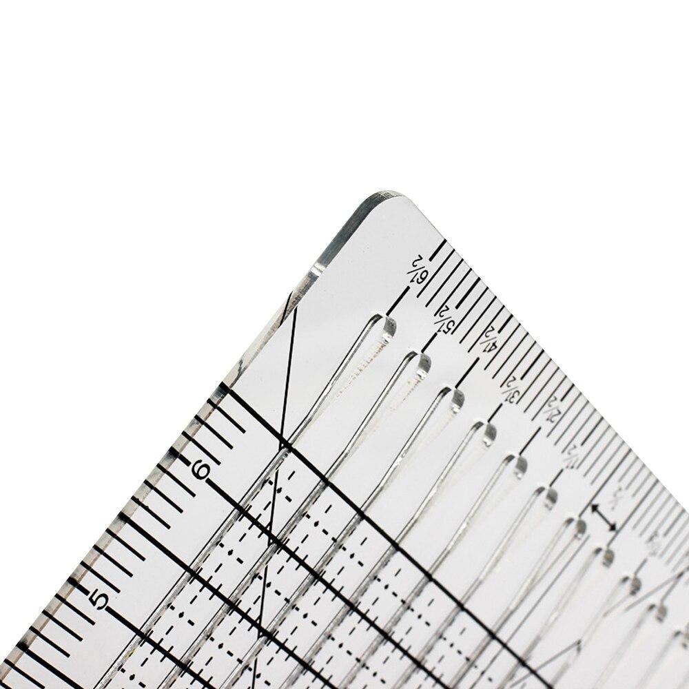 1개 DIY 수공구 패치워크 자, 팬 모양 재단자, 천 - Quilting Ruler Square 리뷰 및 가격