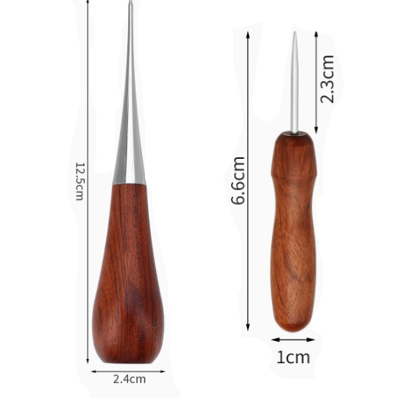 전문가용 가죽 나무 손잡이 송곳 DIY 도구 가죽 공예 - Textile Sewing Kit 리뷰 및 가격