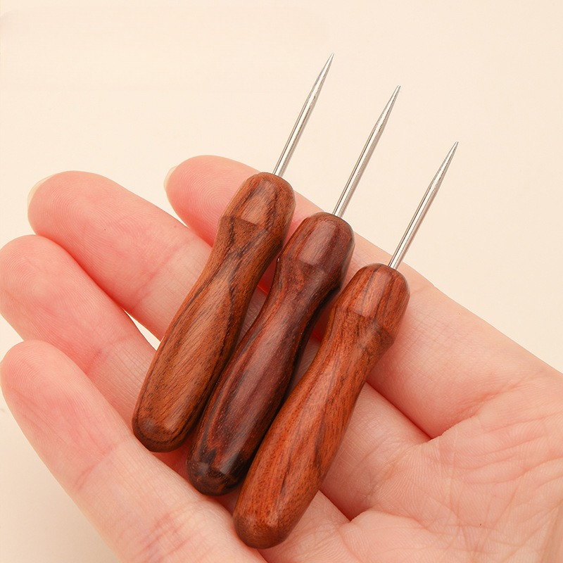 전문가용 가죽 나무 손잡이 송곳 DIY 도구 가죽 공예 - Textile Sewing Kit 리뷰 및 가격