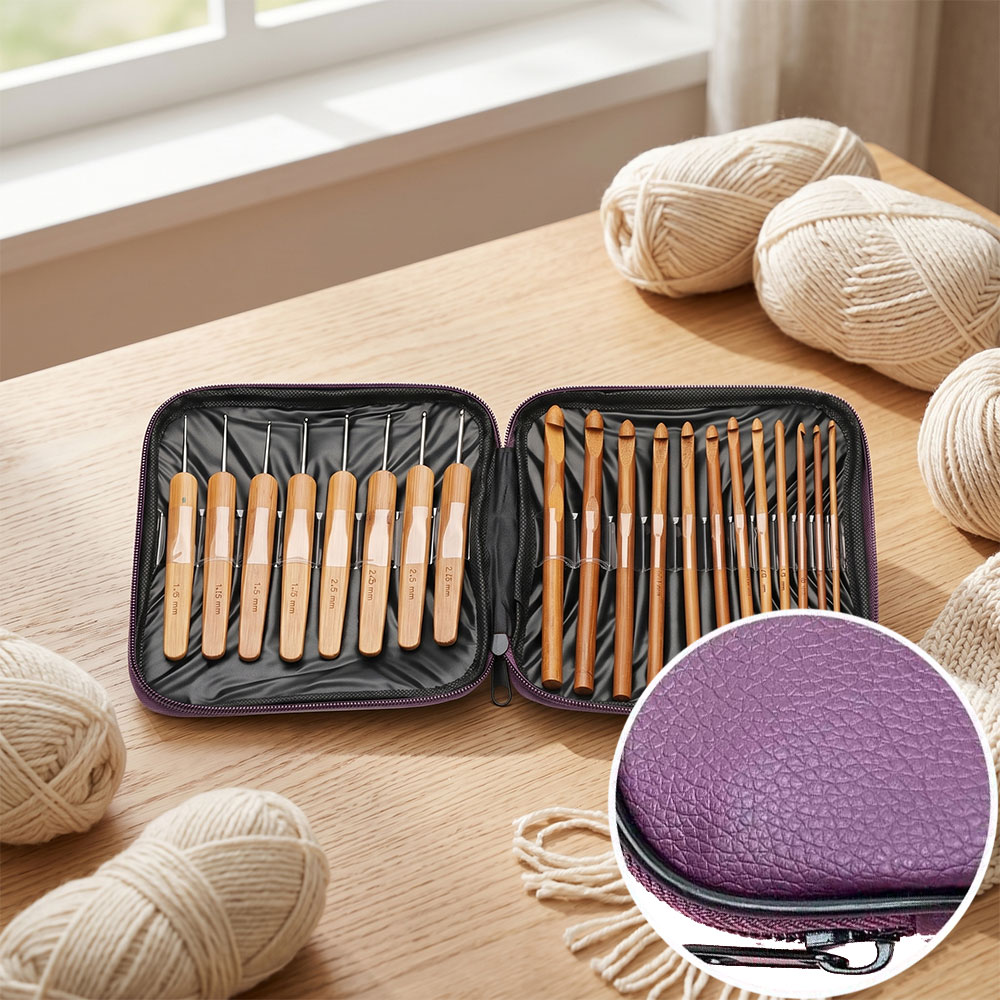 74개 대나무 코바늘 세트, 휴대용 보관 가방이 포함된 - Sewing Knit 리뷰 및 가격