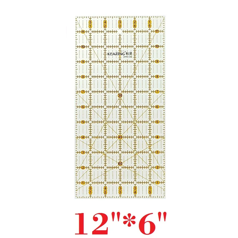 아크릴 퀼팅 패치워크 눈금자, 이중 색상 그리드 라인, - Quilting Ruler Square 리뷰 및 가격