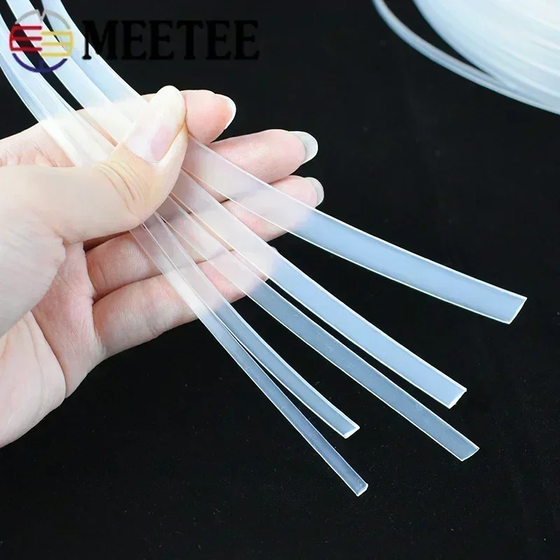 5 미터 Meetee 투명 플라스틱 코르셋 리본 웨빙  - Textile Sewing Support 리뷰 및 가격
