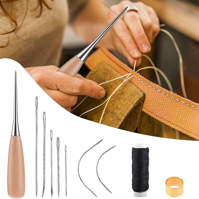 10/11개 가죽 바느질 키트 가죽 공예 도구 키트 가 - Textile Sewing Kit 리뷰 및 가격