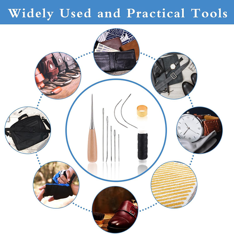 10/11개 가죽 바느질 키트 가죽 공예 도구 키트 가 - Textile Sewing Kit 리뷰 및 가격
