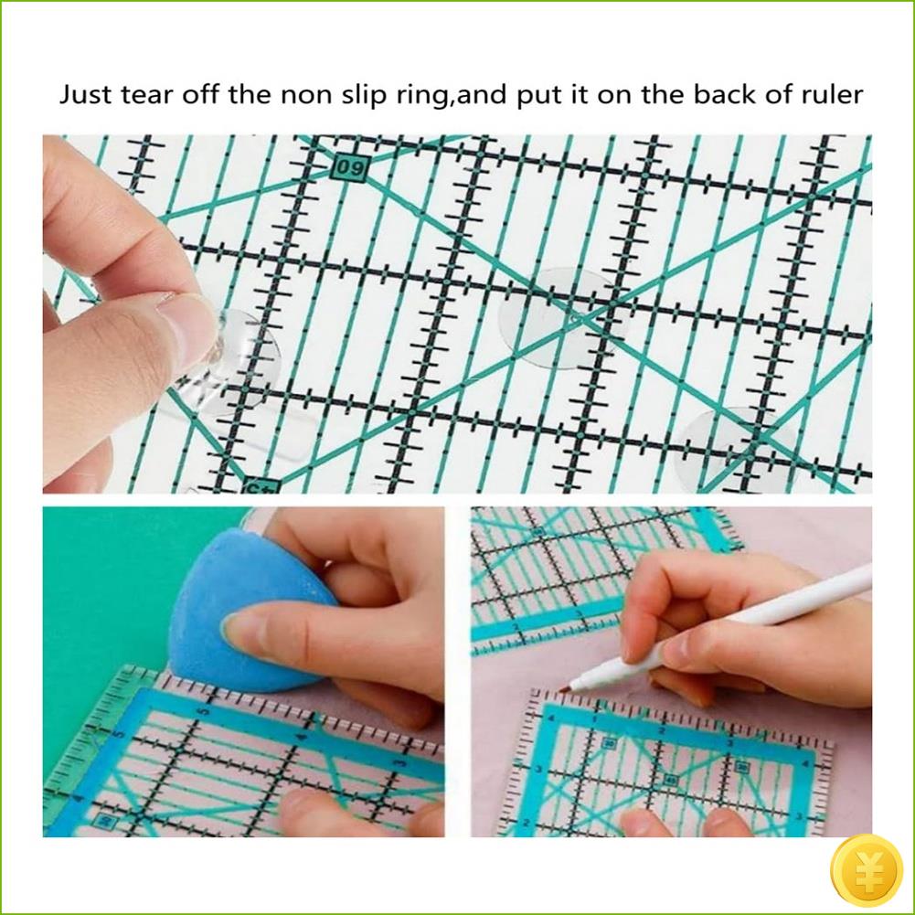 6 조각 퀼팅 눈금자 다림질 눈금자 사각형 아크릴 퀼팅 - Quilting Ruler Square 리뷰 및 가격