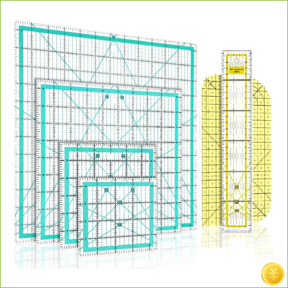 6 조각 퀼팅 눈금자 다림질 눈금자 사각형 아크릴 퀼팅 - Quilting Ruler Square 리뷰 및 가격