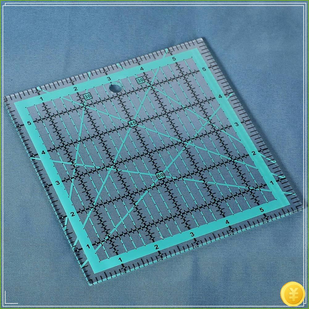 6 조각 퀼팅 눈금자 다림질 눈금자 사각형 아크릴 퀼팅 - Quilting Ruler Square 리뷰 및 가격