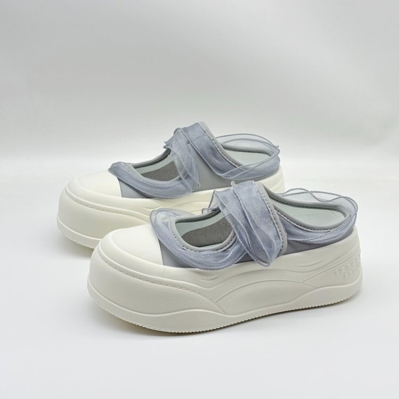 여성용 스위트 시스루 메쉬 러플 메리제인 플랫폼 뮬 프 - Sewing Cotton 리뷰 및 가격