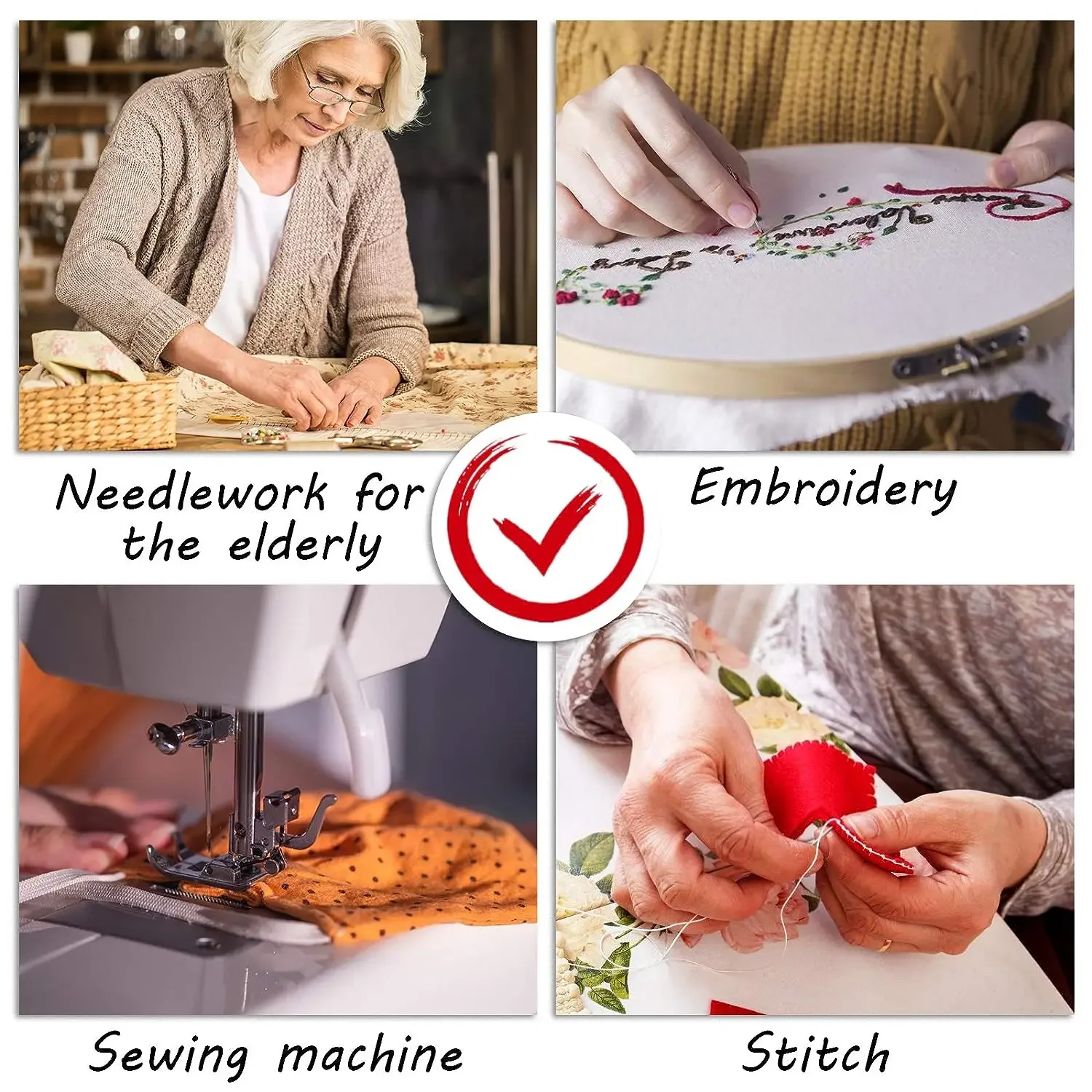 6개입 바늘통입기 세트, 바늘용 와이어 루프가 있는 플 - Textile Sewing Kit 리뷰 및 가격