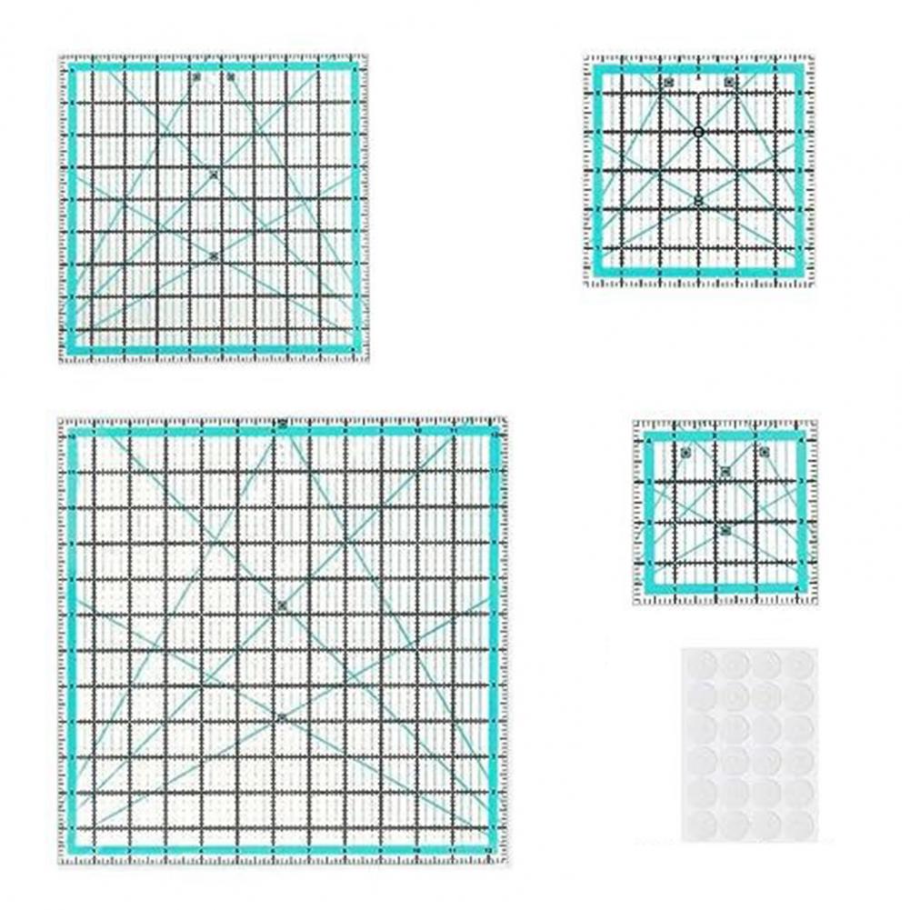 초보자용 퀼팅 템플릿 바느질 공예 템플릿 4개 아크릴  - Quilting Ruler Square 리뷰 및 가격