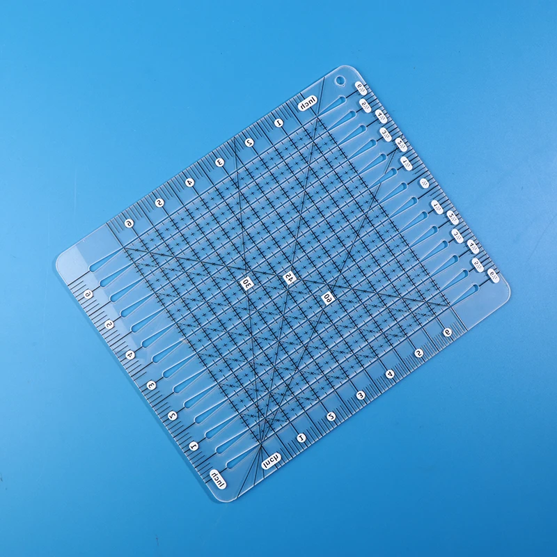 5 in 1 퀼트 커팅 룰러 아크릴 투명 사각형 템플릿 - Quilting Ruler Square 리뷰 및 가격