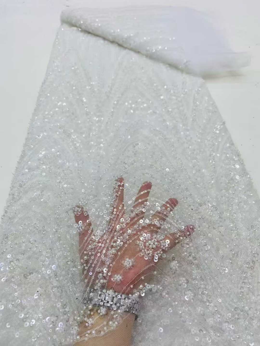 2026 아프리카 나이지리아 고품질 스팽글 비즈 튤 레 - Sewing Net 리뷰 및 가격