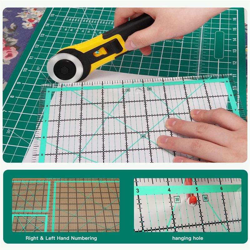 J1UL1N 4PCS 사각형 퀼팅 자(12.5/9.5/ - Quilting Ruler Square 리뷰 및 가격