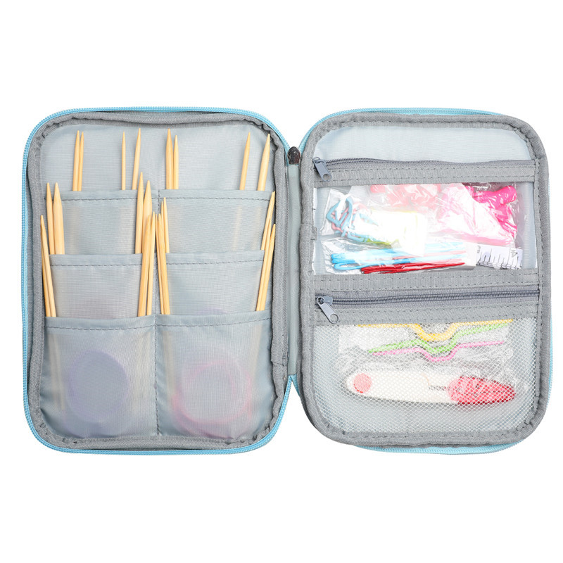 빈 뜨개질 바늘 케이스 여행용 보관 주최자 원형 뜨개질 - Textile Sewing Kit 리뷰 및 가격