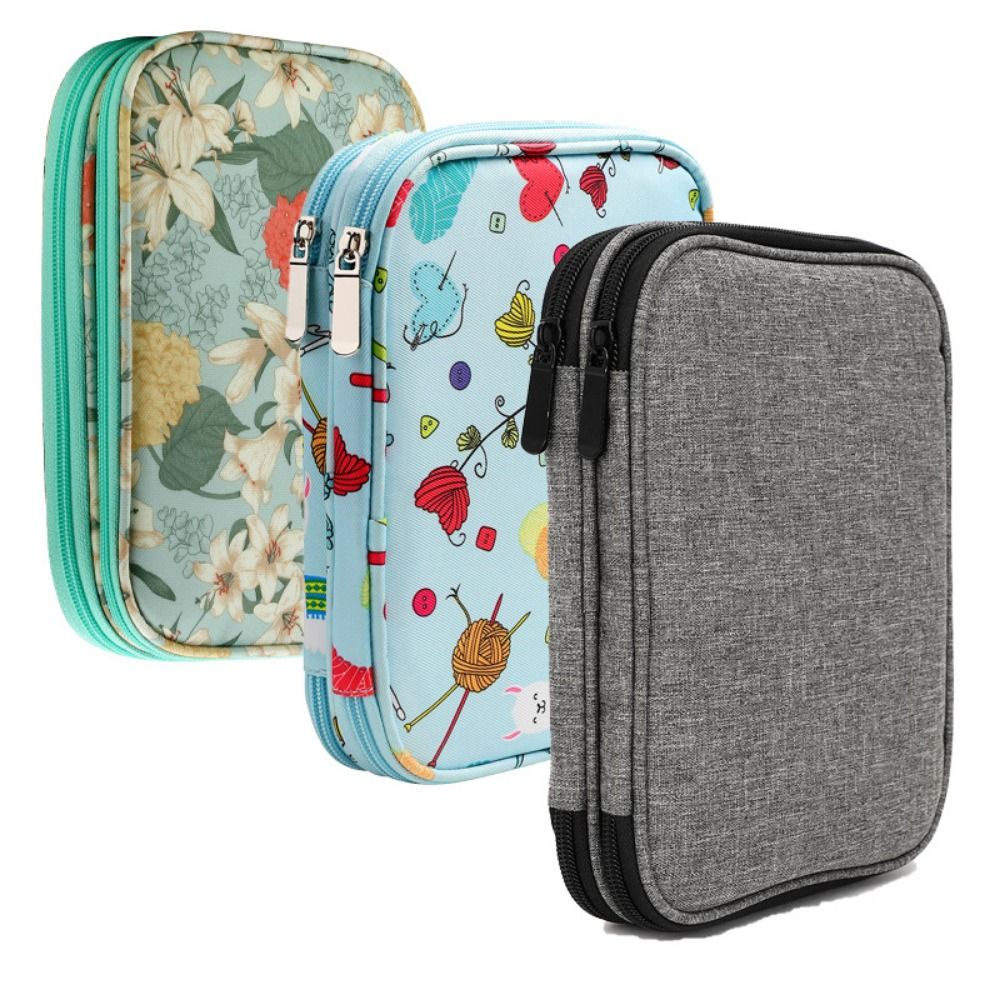 뜨게 바늘 케이스, 휴대용 크로셰 바늘 케이스, 여행  - Textile Sewing Kit 리뷰 및 가격