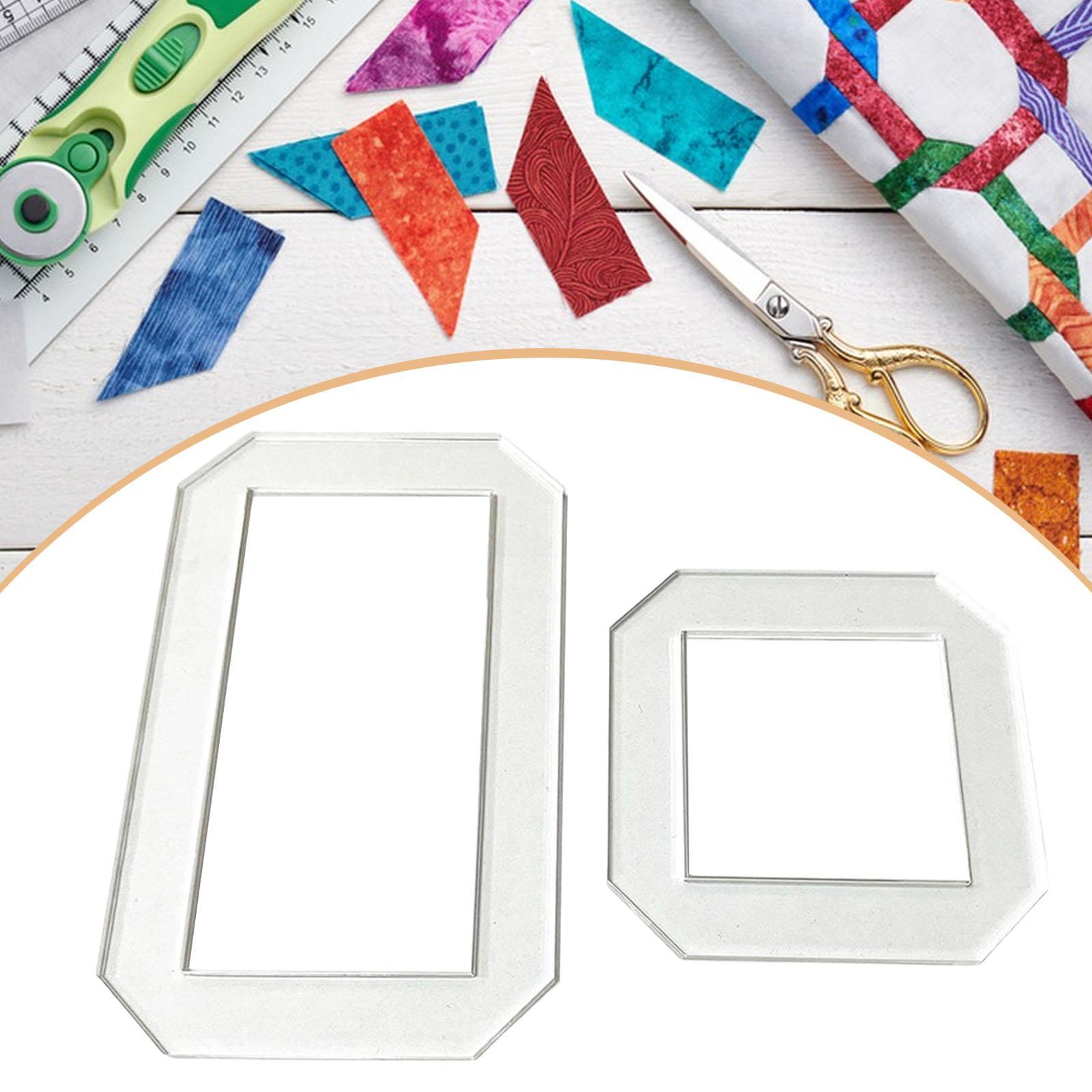 2Pcs 퀼팅 템플릿 퀼트 스텐실 자 DIY 공예 용품 - Quilting Ruler Square 리뷰 및 가격