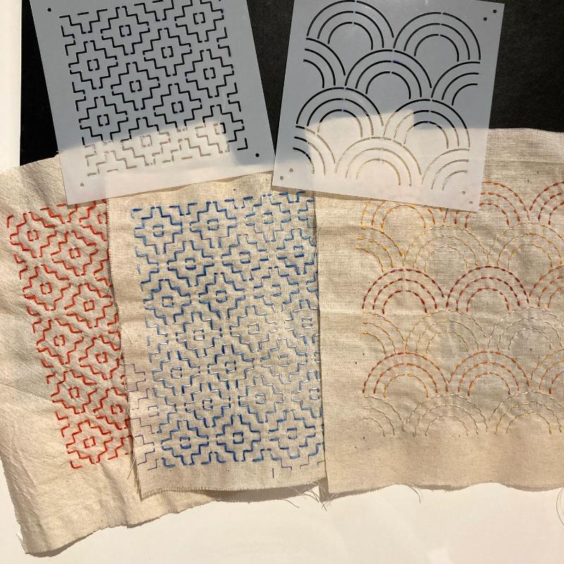 자수 스텐실 템플릿 세트 사시코 재사용 가능한 수공예  - Textile Sewing Patterns 리뷰 및 가격