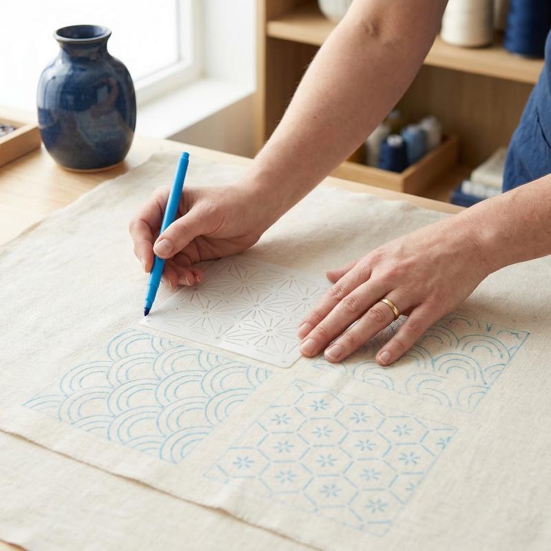 자수 스텐실 템플릿 세트 사시코 재사용 가능한 수공예  - Textile Sewing Patterns 리뷰 및 가격